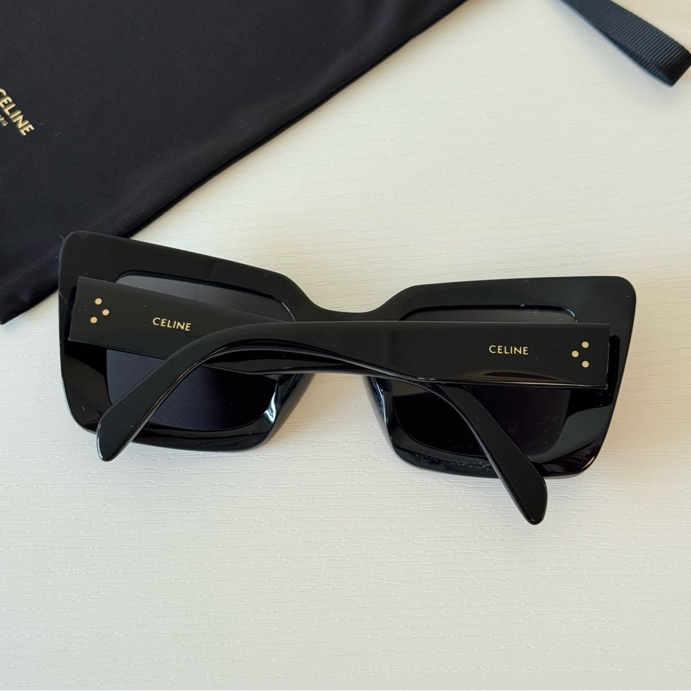New! Celine Black Sunglasses CL40156U 01A, Authentic - Picture 2 of 8